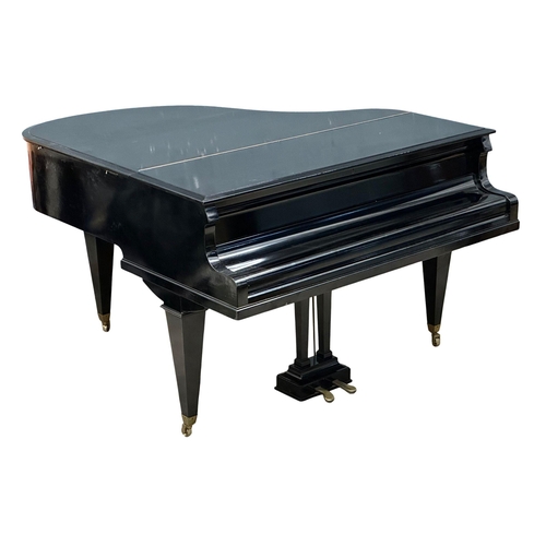 70 - A Schiedmayer Pianofortefabrik baby grand piano. 146x153x100cm