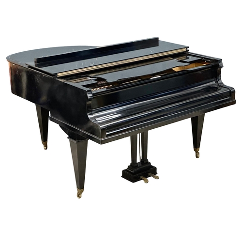 70 - A Schiedmayer Pianofortefabrik baby grand piano. 146x153x100cm