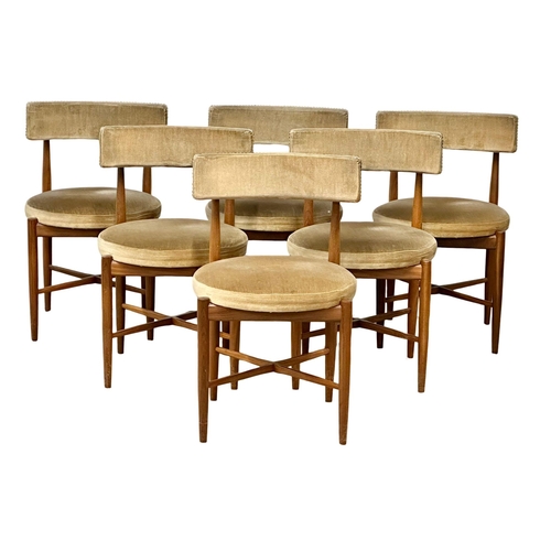 93 - A G-Plan “Fresco” Mid Century teak extending dining table and 6 chairs. Designed by Victor Wilkins. ... 