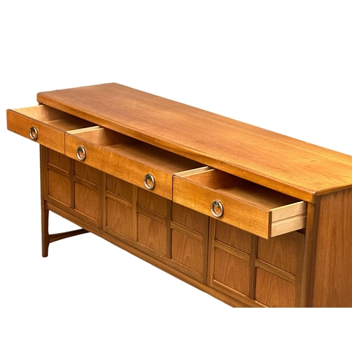 155 - Nathan Squares. A Mid Century teak sideboard by Nathan Furniture. 182.5x45x84.5cm. (4)