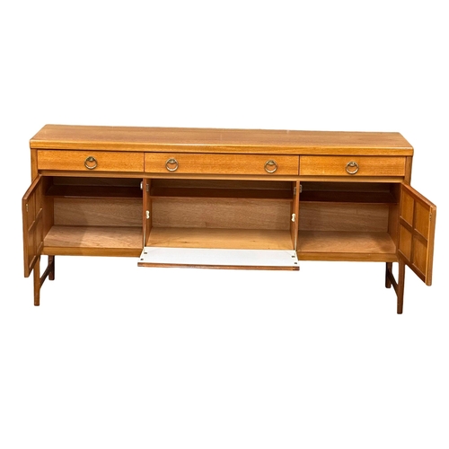 155 - Nathan Squares. A Mid Century teak sideboard by Nathan Furniture. 182.5x45x84.5cm. (4)