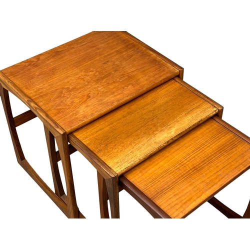 163B - A G-Plan “Quadrille” Mid Century teak nest of tables. Designed by Roger Bennett. (4)