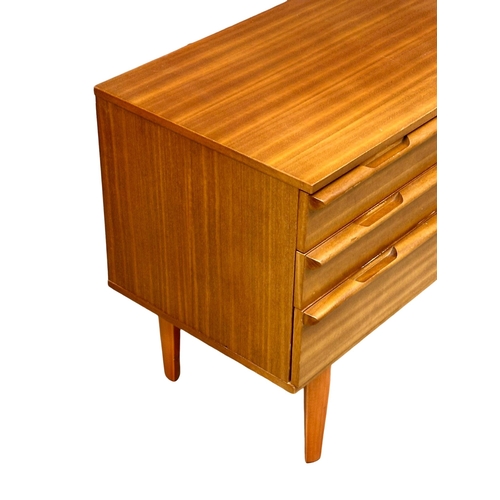 187B - A Mid Century teak chest of drawers by Avalon. 1960’s. 82x46x66cm(4)