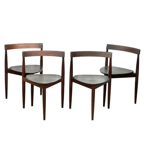 1A - Hans Olsen for Frem Rojle. A Danish Mid Century teak “Roundette” dining table and 4 chairs. Designed... 