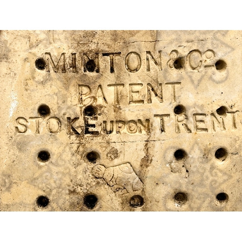 196 - Minton & Co. Mintons tiles. 15.5cm.