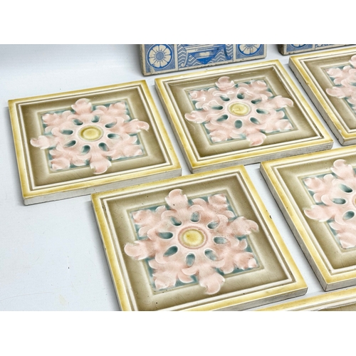 197 - 12 Late 19th/Early 20th Century tiles. 15.5cm