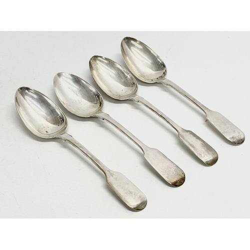 625 - William Eaton. A set of 4 Early 19th Century silver table spoons. George IV, London 1829. 149 grams.... 