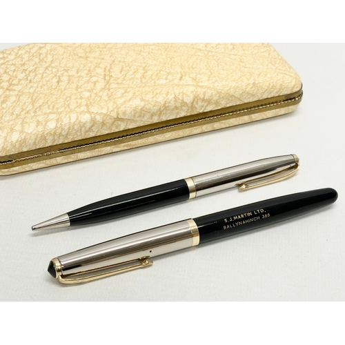 628 - The Conway Stewart Writing Set. Lever Filling Pen. Pressac Filing Pen.