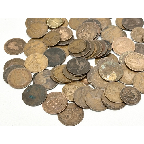 649 - A collection of 19th and Early 20th Century pennies. Victorian and George V.    (8)