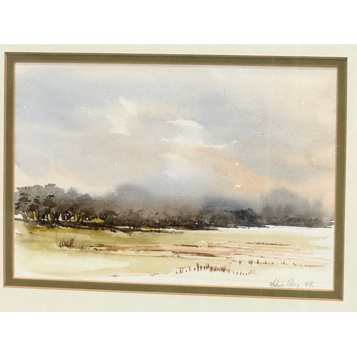 577 - A watercolour drawing. Signed Valerie Craig. 24x16cm. Frame 40x33cm