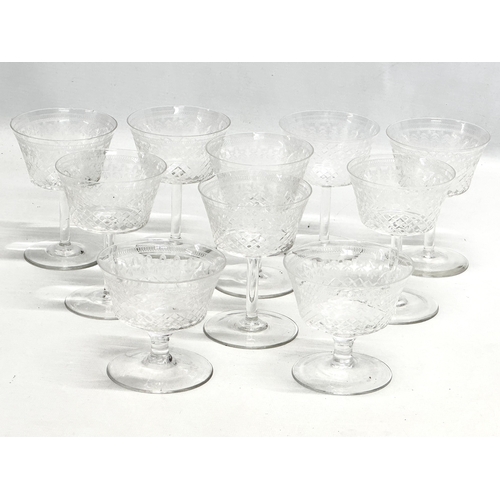 208 - An 11 piece Early 20th Century Pall Mall Lady Hamilton etched glass drinks set. Including a pitcher ... 