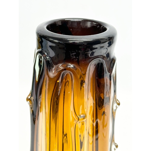 533 - Kamei glass. A Mid 20th Century Japanese art glass vase. By Kamei Glass, Osaka Japan. 28cm