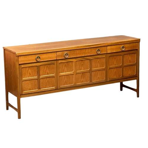 68 - Nathan Squares. A Mid Century teak sideboard by Nathan Furniture. 182.5x45x84.5cm.