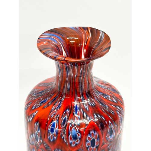 61 - Fratelli Toso. A Mid 20th Century Murano Glass “Mosaic” vase. 12cm.  (8)