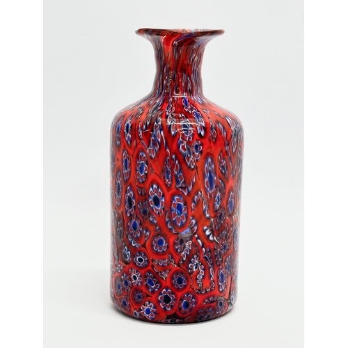 61 - Fratelli Toso. A Mid 20th Century Murano Glass “Mosaic” vase. 12cm.  (8)