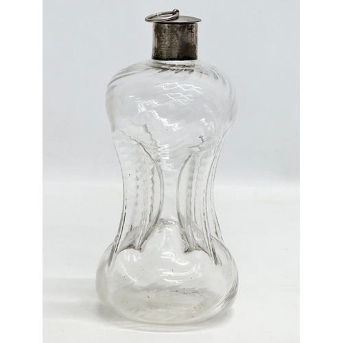 200 - John Grinsell & Sons silver topped decanter. Early 20th Century. Circa 1900.