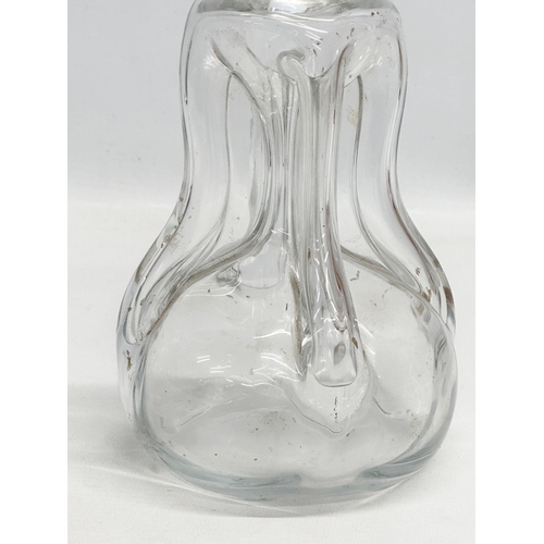 131 - Michael Bang. A Danish “Snapse Doctor” glass Kluk carafe decanter. By Holmegaard. 19cm