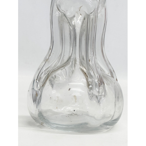 131 - Michael Bang. A Danish “Snapse Doctor” glass Kluk carafe decanter. By Holmegaard. 19cm