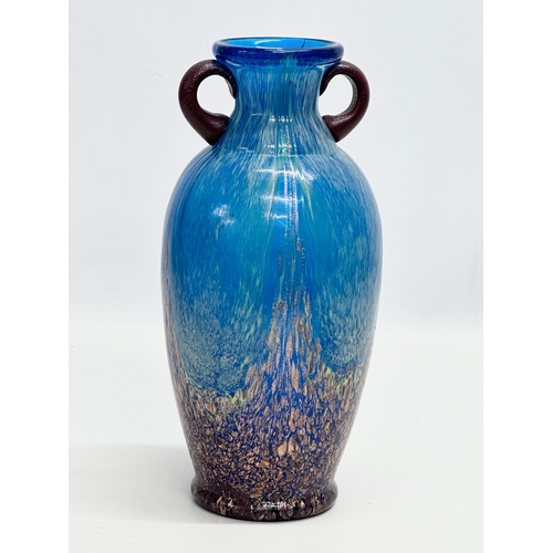 137 - Dale Tiffany. A Late 20th Century speckled art art glass vase. 26cm