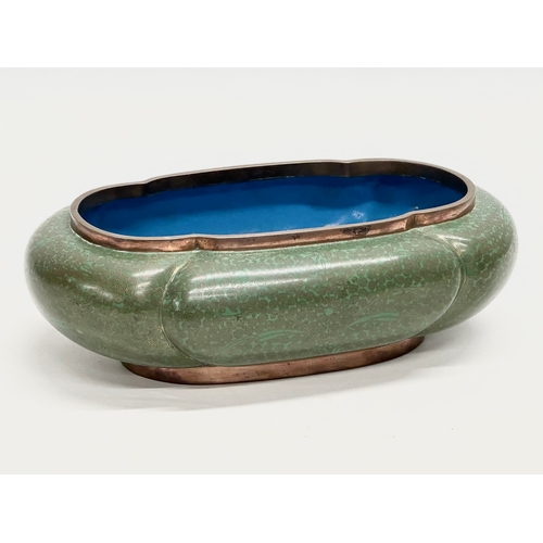 78 - An Early 20th Century Japanese cloisonne enamelled bowl. 23x14x8cm