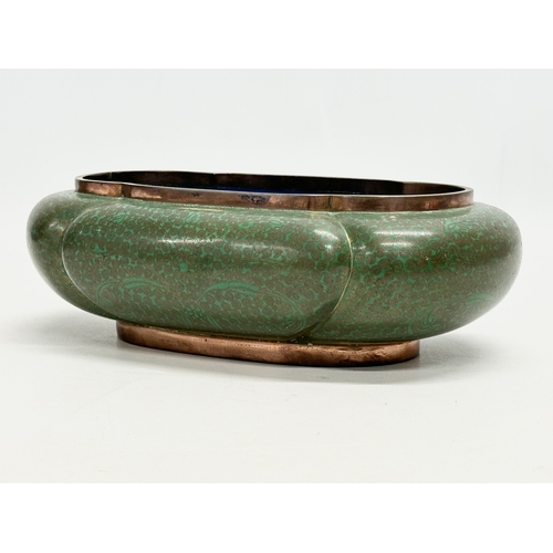 78 - An Early 20th Century Japanese cloisonne enamelled bowl. 23x14x8cm