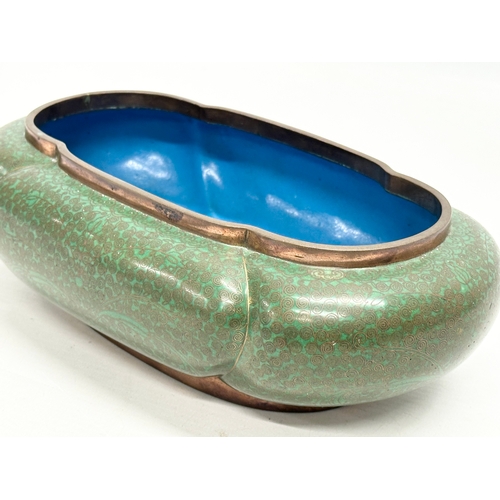 78 - An Early 20th Century Japanese cloisonne enamelled bowl. 23x14x8cm