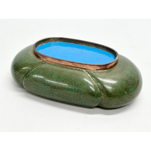 78 - An Early 20th Century Japanese cloisonne enamelled bowl. 23x14x8cm