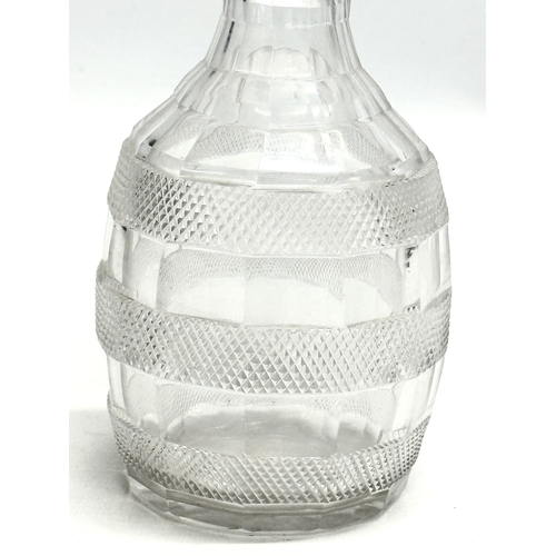 212 - An Early 19th Century George III glass decanter. George III/Regency Period. Circa 1810. 22cm