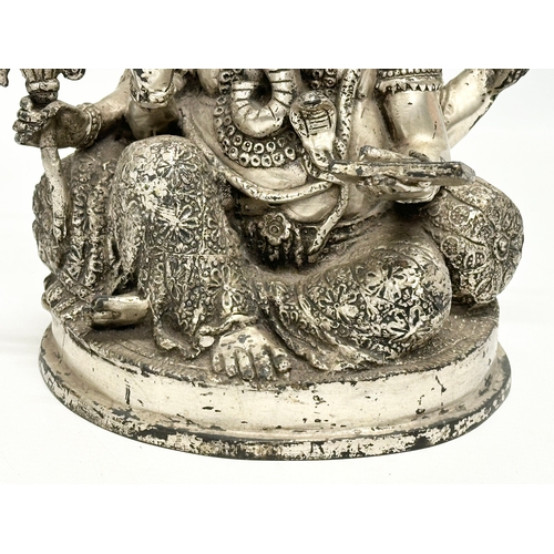 249 - A 19th Century Tibetan brass Ganesha statue. 22x15x26cm