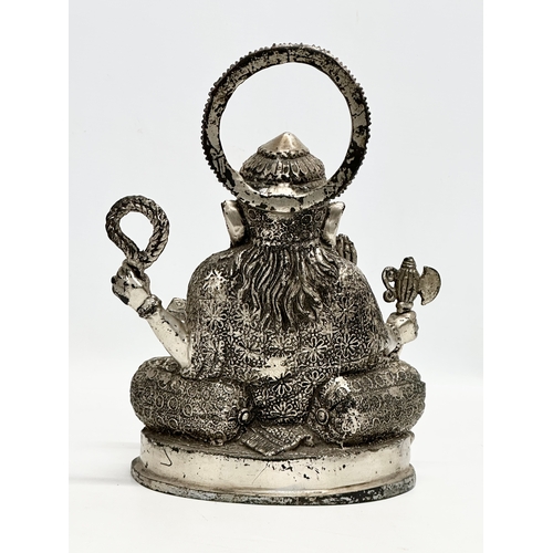 249 - A 19th Century Tibetan brass Ganesha statue. 22x15x26cm