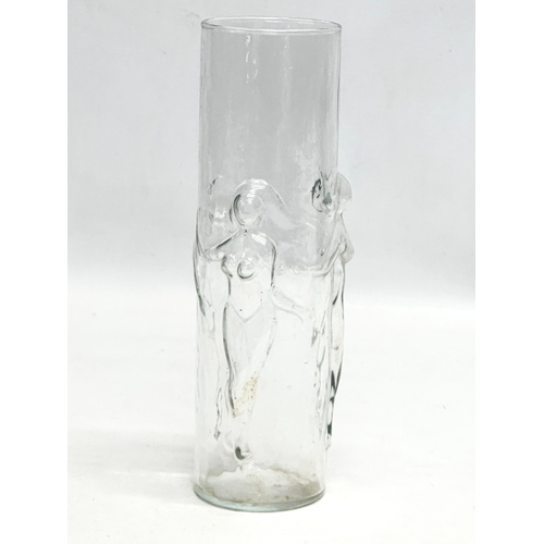 267 - Three pieces of 19th and 20th Century glassware. A Late 19th Century Legras Glass moulded hand bottl... 