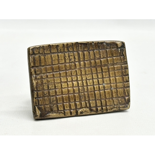 298 - A collection of 19th and Early 20th Century miniature Indian bronze and brassware. 7x9cm. 7x5x8cm. 7... 