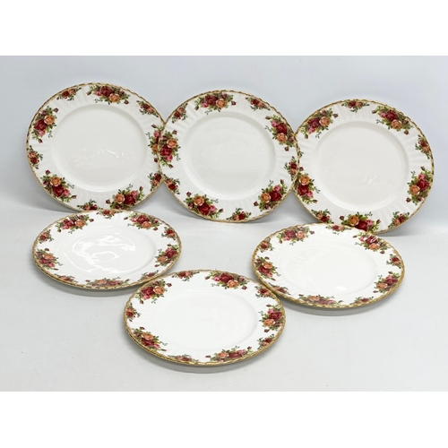 284 - A set of 6 Royal Albert “Old Country Roses” dinner plates. 26cm