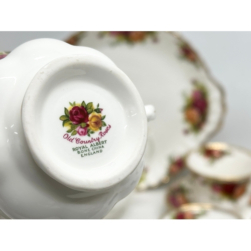 444 - A 21 piece Royal Albert “Old Country Roses” tea service