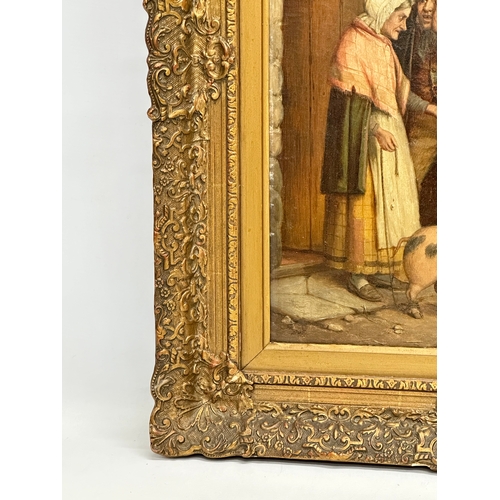 40 - Septimus Dawson (1851-1914) Oil on canvas. In Victorian gilt frame. 39x51cm. Frame 57x69cm