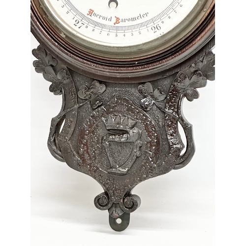 258 - A Late 19th Century Irish barometer. 27x92cm