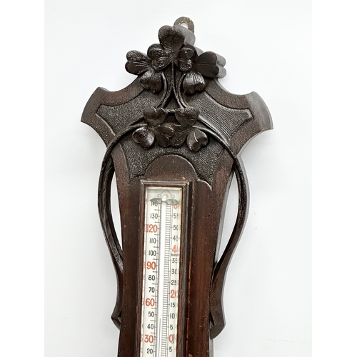 258 - A Late 19th Century Irish barometer. 27x92cm