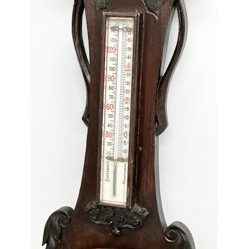 258 - A Late 19th Century Irish barometer. 27x92cm