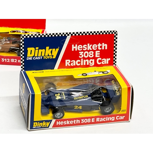 750 - 3 vintage Dinky racing cars. 2 Dinky Die Cast Toys Ferrari 312/B2 Racing Car. A Dinky Die Cast Toys ... 