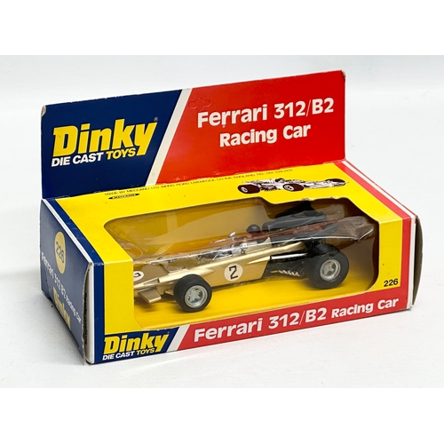 750 - 3 vintage Dinky racing cars. 2 Dinky Die Cast Toys Ferrari 312/B2 Racing Car. A Dinky Die Cast Toys ... 