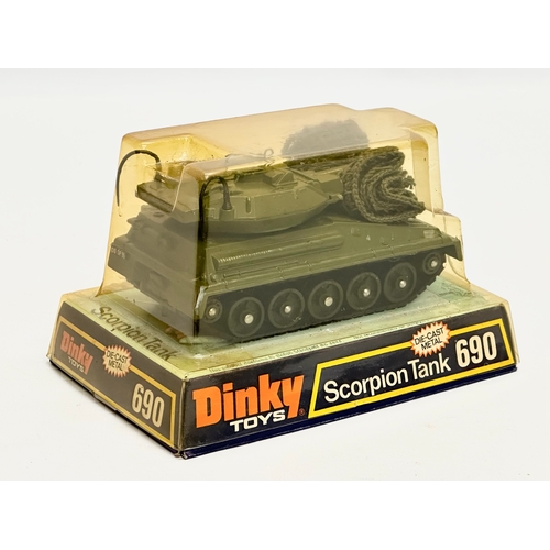 758 - An unopened Dinky Toys 690 Scorpion Tank.