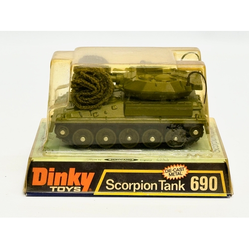 758 - An unopened Dinky Toys 690 Scorpion Tank.