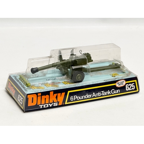 759 - 2 unopened 1970’s Dinky Toys 625 6 Pounder Anti-Tank Guns.