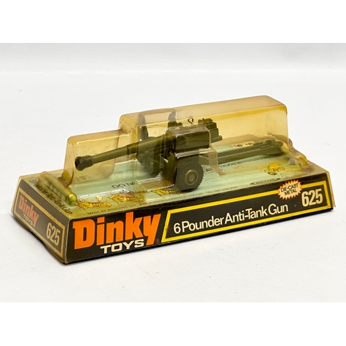 759 - 2 unopened 1970’s Dinky Toys 625 6 Pounder Anti-Tank Guns.