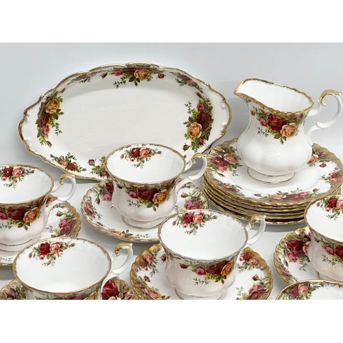 539 - A 21 piece Royal Albert “Old Country Roses” tea service.