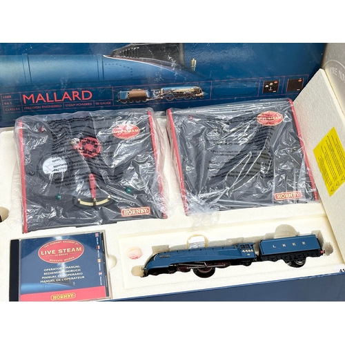 719 - An unused The Hornby Railway Co Live Steam 00 Gauge Margate Works “Mallard” train set.