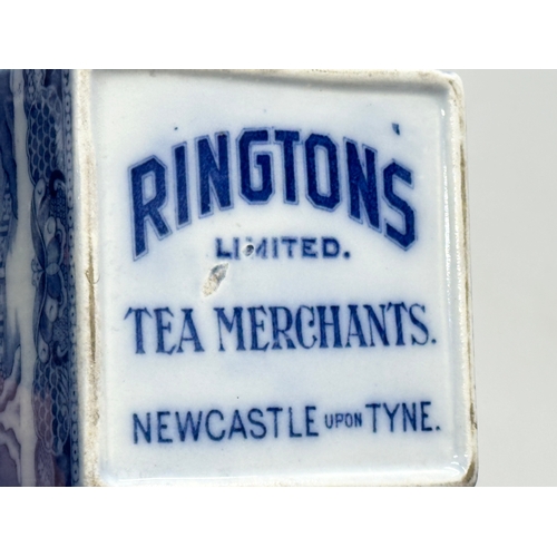 149 - A pair of Ringtons Limited Tea Merchants tea caddy’s. 12x22x20cm