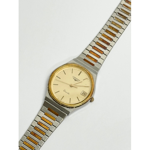 677 - A 1980’s gents Longines watch.  (4)