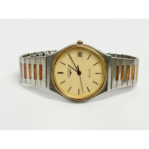 677 - A 1980’s gents Longines watch.  (4)