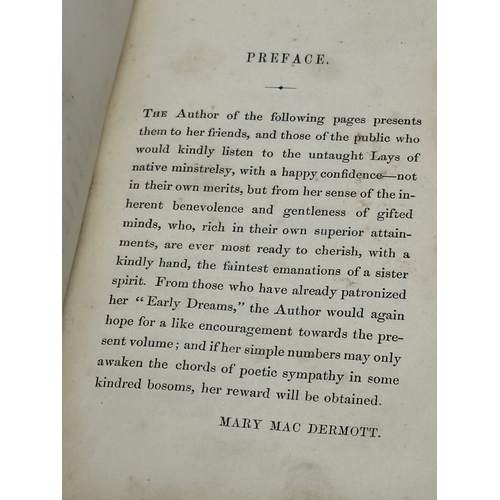 375 - Lays of Love by Mary Mac Dermott. Dublin 1859.